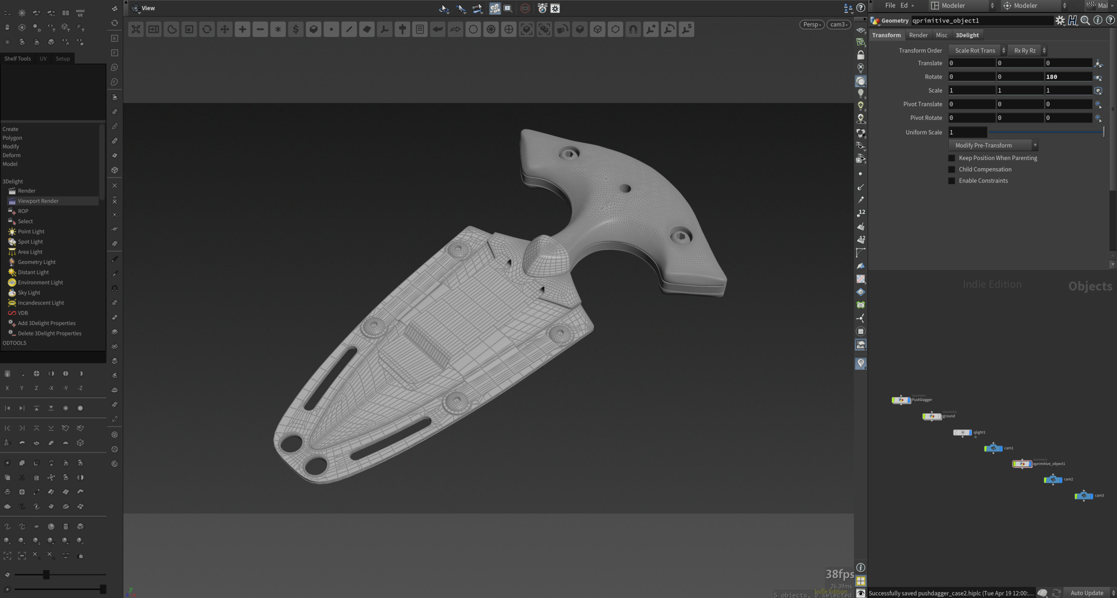 Push Dagger in case: Topology Back Side