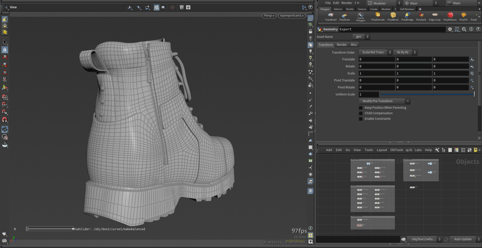 Model Topology: Back View
