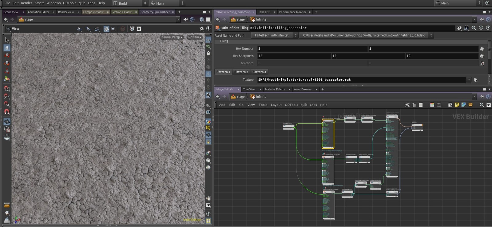 How to apply texture that repeats infinitely