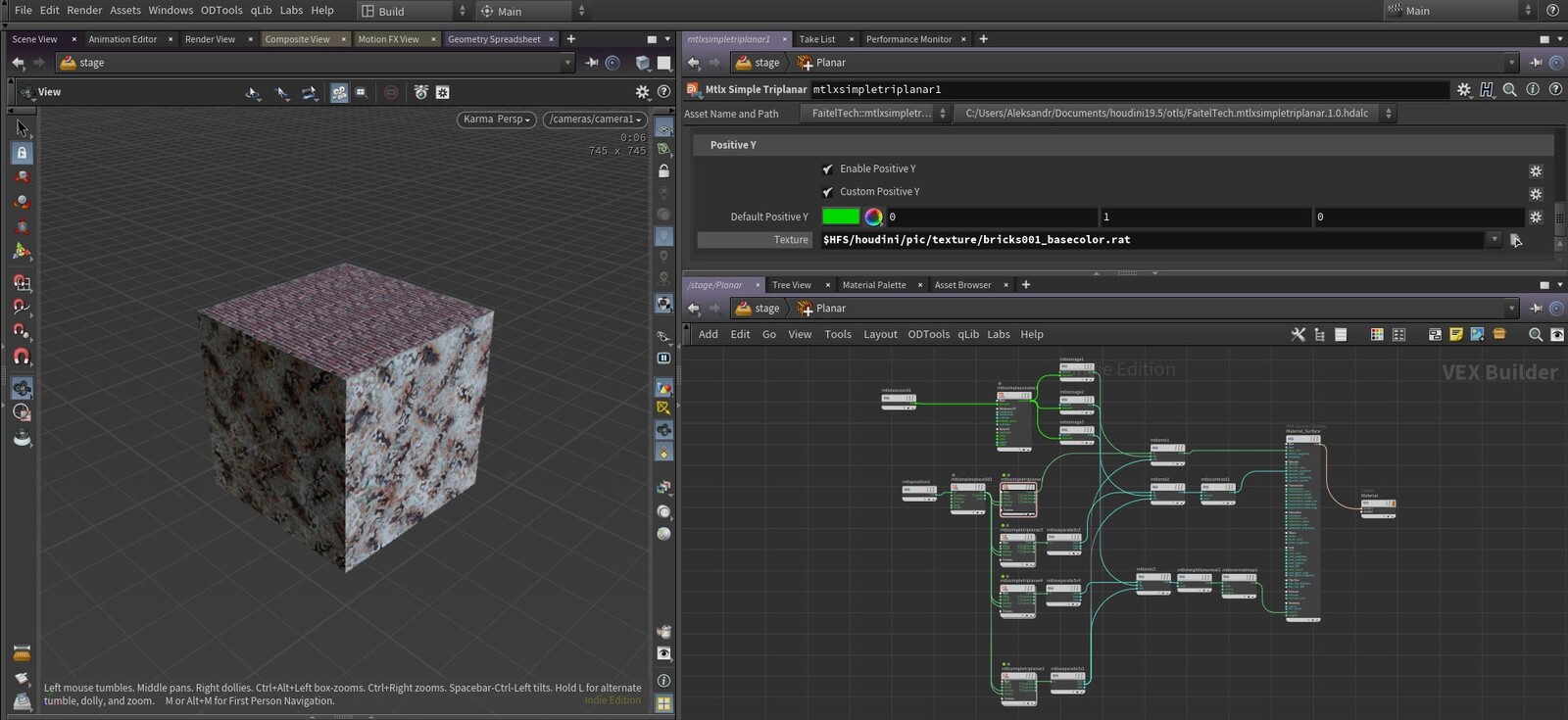 How to apply texture image from 1 specific axis